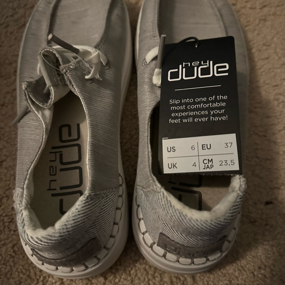 Hey Dude Gray Casual Slip-Ons